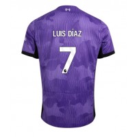 Camiseta Liverpool Luis Diaz #7 Tercera Equipación 2023-24 manga corta